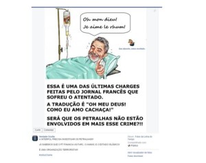Charge do Charlie Hebdo Lula e a Cachau00E7a