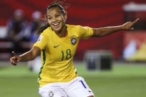  Raquel fez o gol da seleção brasileira Foto:  USA Today Sports 