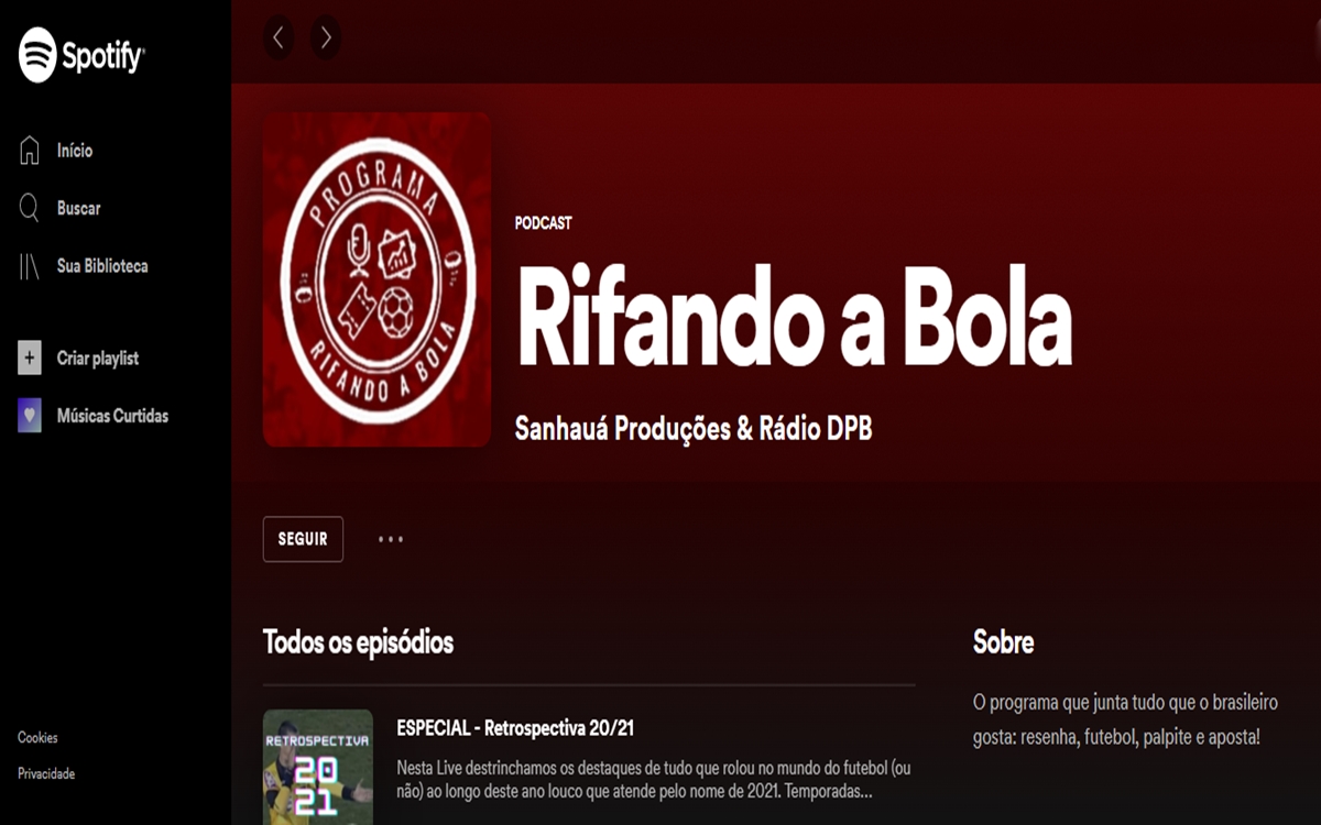 O Rifando a Bola está disponível em diversos agregadores de podcast. Foto: Acervo