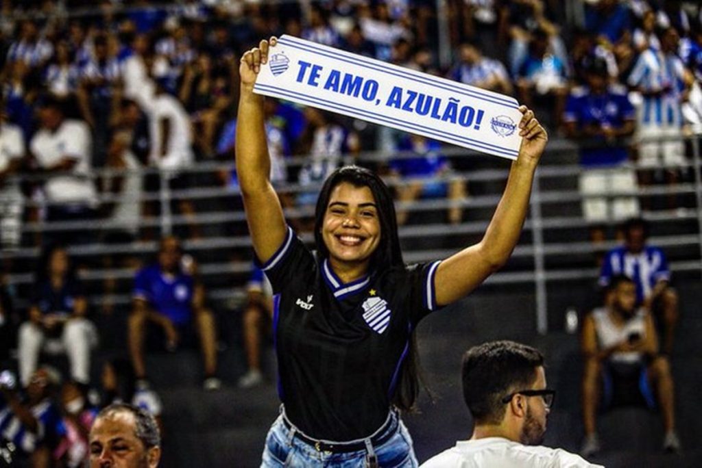 Torcida do Azulão promete apoiar o time contra o América, no Rei Pelé. Foto: Morgana Oliveira / CSA