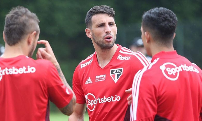 Tricolor acerta detalhes antes de encarar o Santos. Foto: Paulo Pinto / São Paulo FC